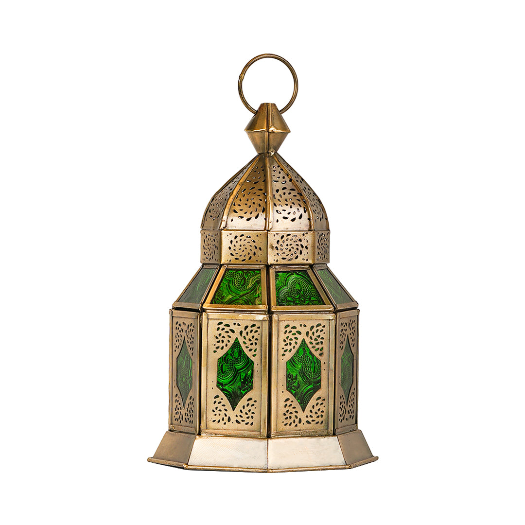 Authentic Handmade Al Aqsa Lantern -Multi Color Glass