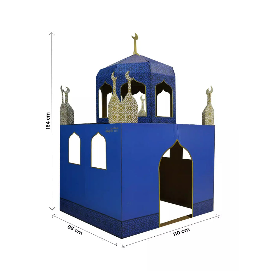 Charmante Playmosquée en Carton Bleu