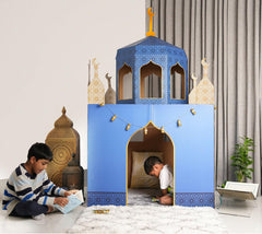 Charming Blue Cardboard Playmosque