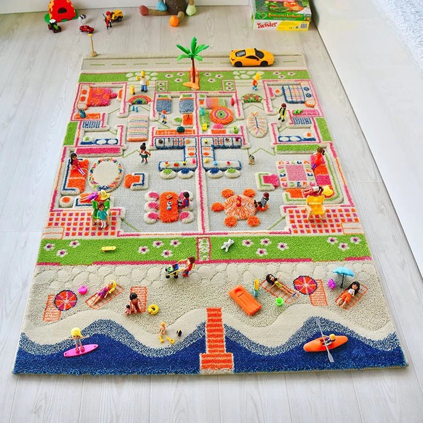 IVI 3D Play Carpet, Playhouse design - Medium Size (150cm x 100cm)