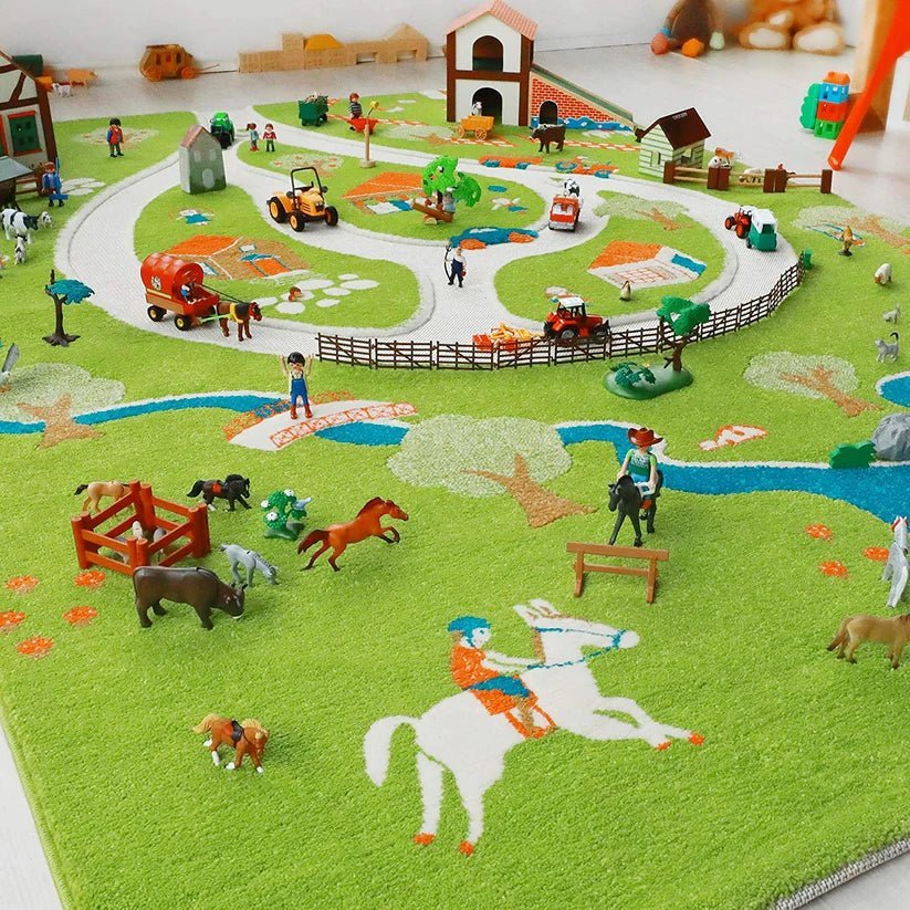 IVI 3D Play Carpet, Farm Design