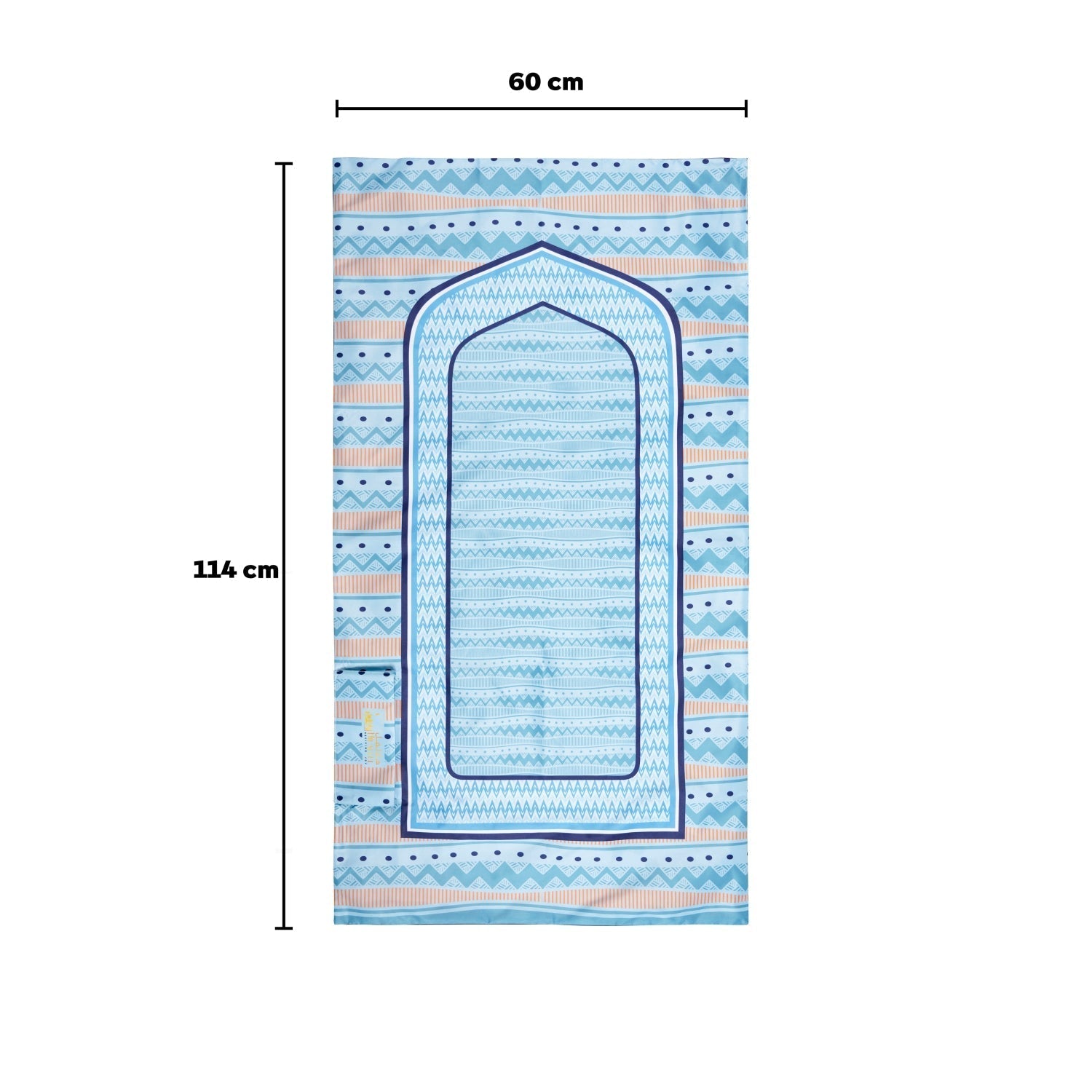 Salah On The Go - Turquoise Zigzag