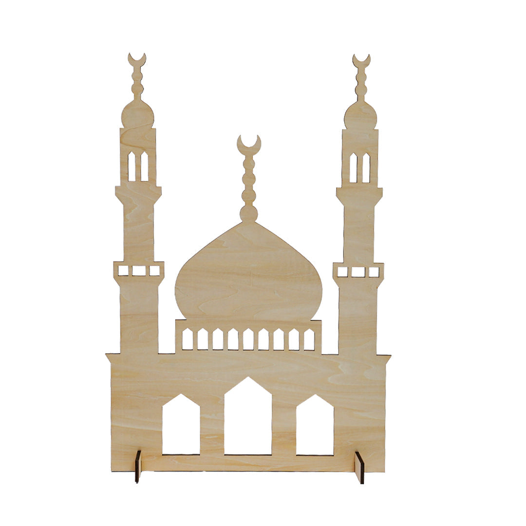 Wooden Mosque Standing Display (S)